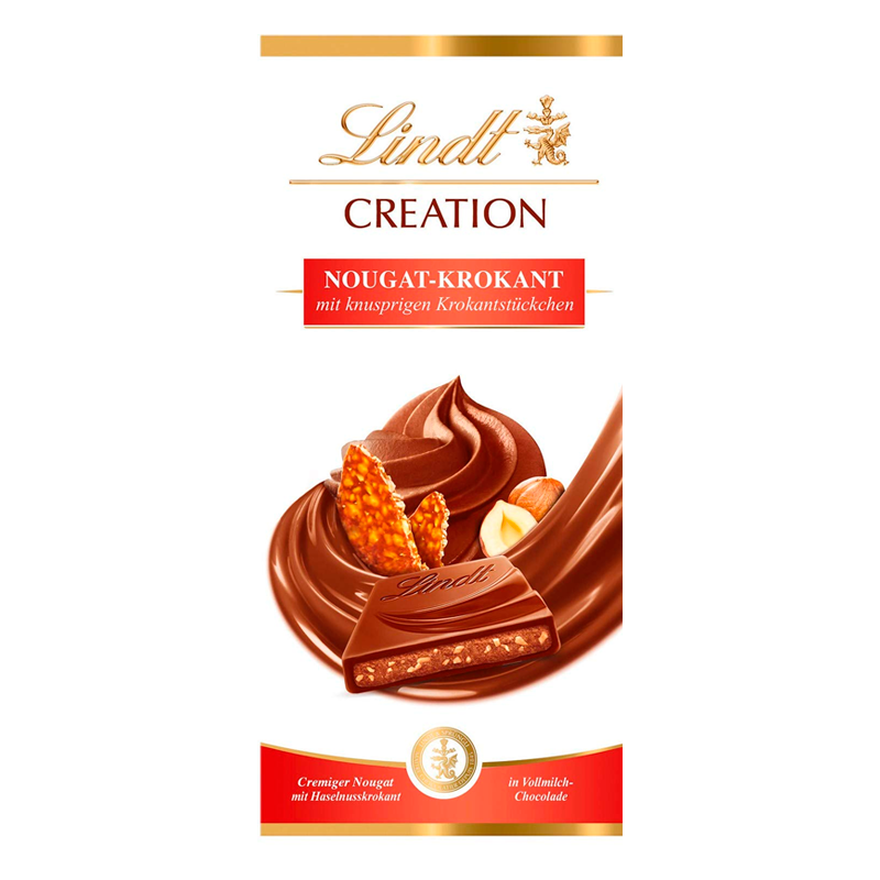 Шоколад Lindt Creation 😍 з горіховою нугою 150 г Швейцарія