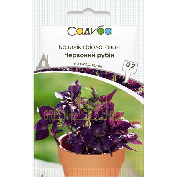 Червоний Рубін насіння базиліка 0,2,  (Hem Zaden).