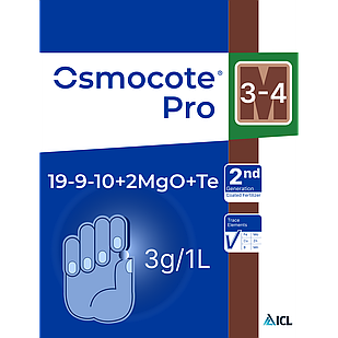 Добриво пролонгованої дії Осмокот Osmocote pro (19-9-10+2MgO+Te) 3-4 міс. 200 г