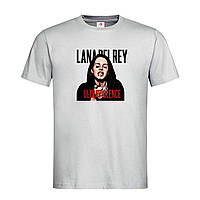 Светло-серая мужская/унисекс футболка Lana Del Rey Ultraviolence (14-1-6-6-світло-сірий меланж)