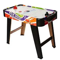 Ігровий стіл аерохокей Limo Toy ZC 3003+2 (настільна гра, розмір 74-37-54 см, працює на батарейках, дерев'яний)