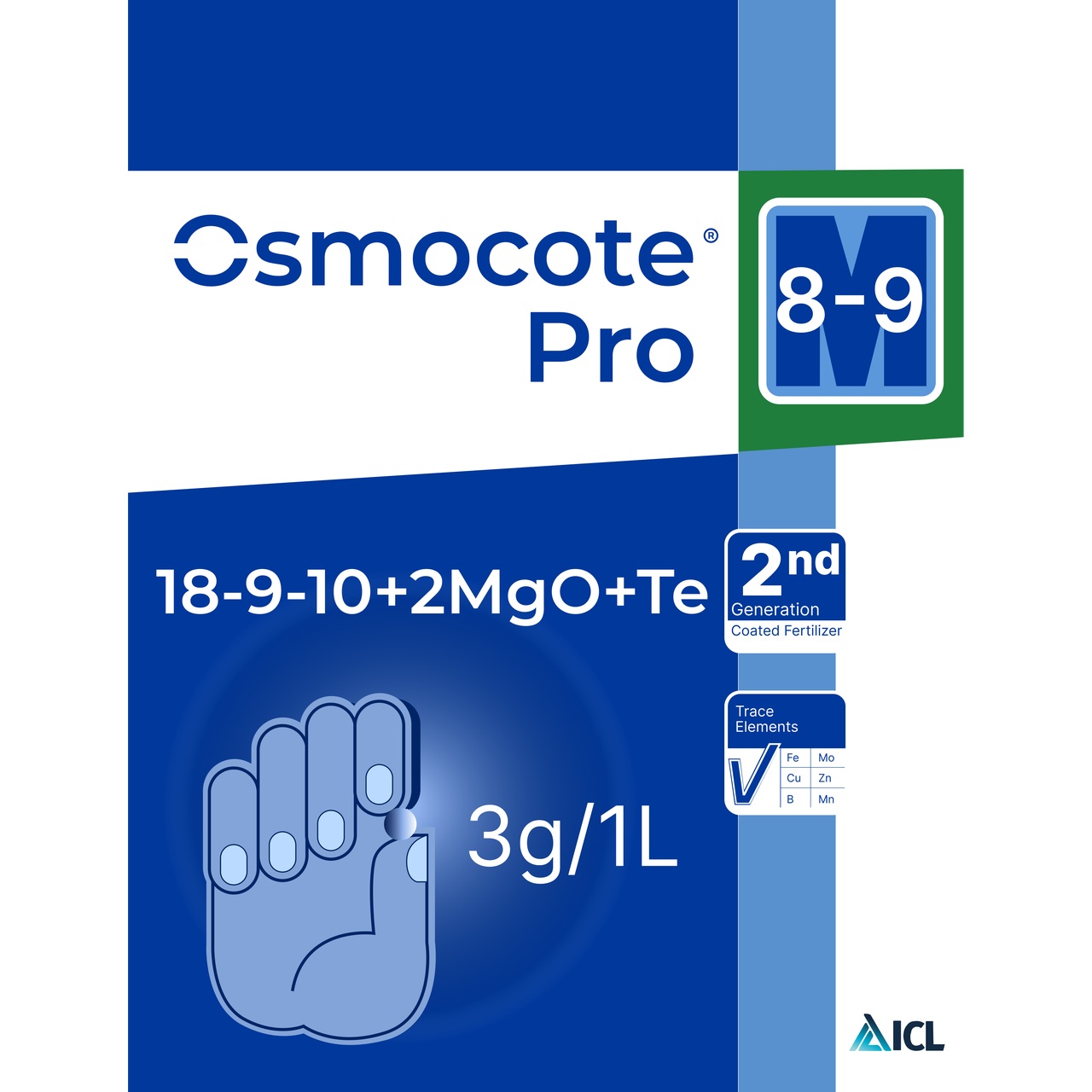 Добриво пролонгованої дії Осмокот Osmocote pro (18-9-10+2MgO+Te) 8-9 міс. 200 г