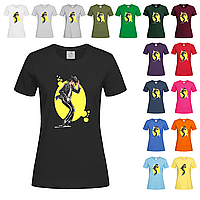 Чорна жіноча футболка З принтом Майкл Джексон (14-1-7-1)