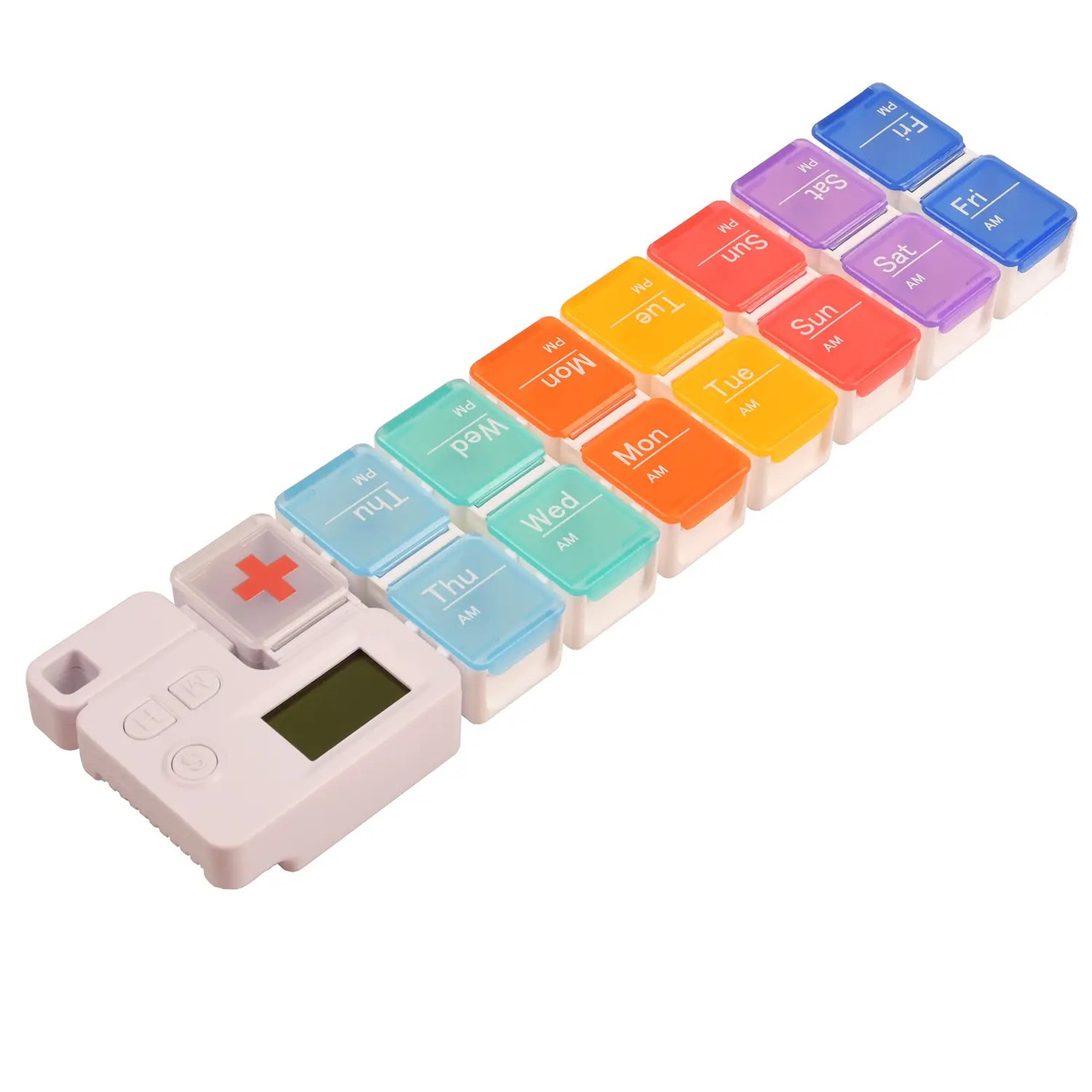 Таблетниця органайзер з таймером Supretto на 15 комірок (8701)