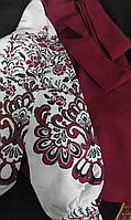 Довге Сценічне вишите плаття "Берегиня" БОРДО 44,50 розмір ВИГІДНА ПРОПОЗИЦІЯ ДЛЯ КОЛЕКТИВІВ
