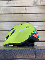 Шлем для велосипеда детский KLS Zigzag new лайм XS (45-50 cм)