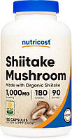 Гриб Шиїтаке Nutricost Shiitake Mushroom 1000 mg, 180 капсул