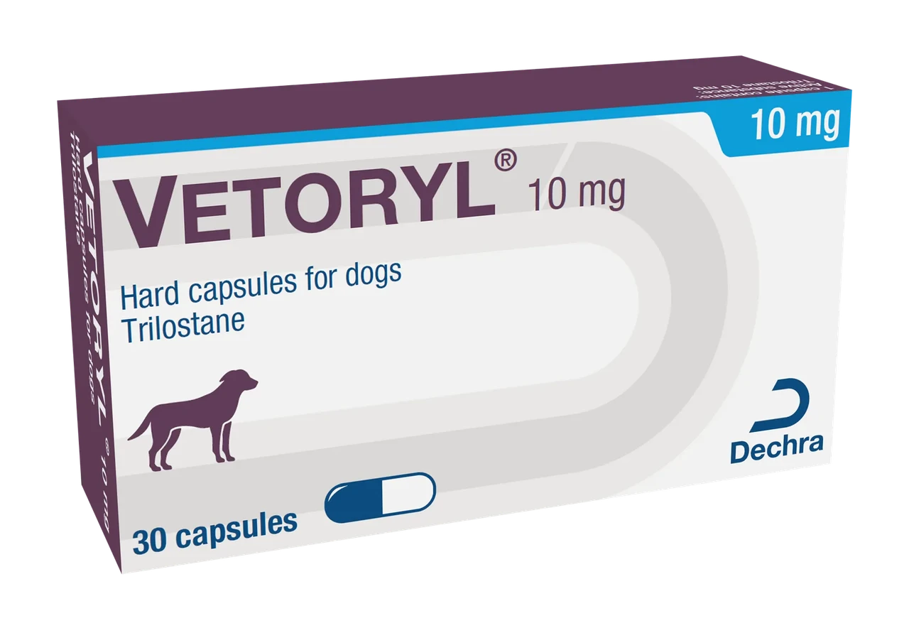 Гормональний препарат для собак Веторіл 10 мг Dechra 30 капсул, фото 1