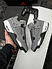 Кросівки чоловічі Nike Air Jordan 4 Retro Grey Взуття Найк Джордан Ретро IV сірі нубук, фото 2