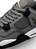 Кросівки чоловічі Nike Air Jordan 4 Retro Grey Взуття Найк Джордан Ретро IV сірі нубук, фото 8