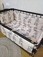 Бортики в кроватку "Классик", защита в кроватку на 4 стороны Кидс