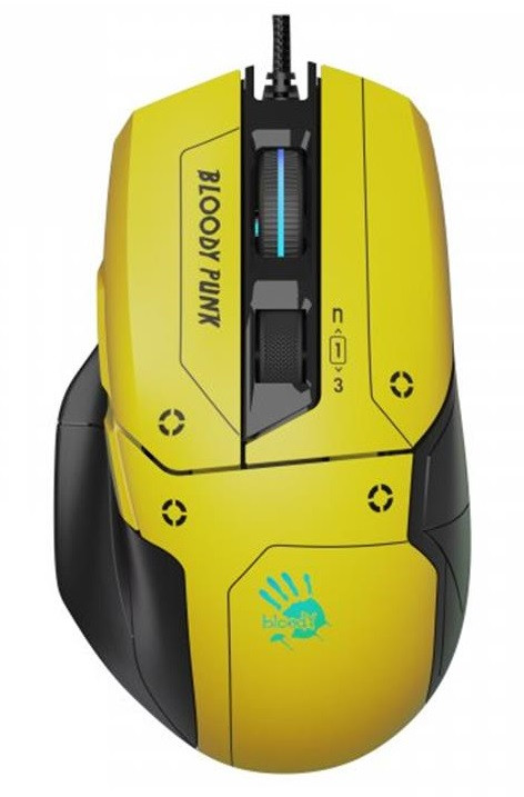 Миша A4Tech Bloody W70 Max Punk Yellow, фото 1