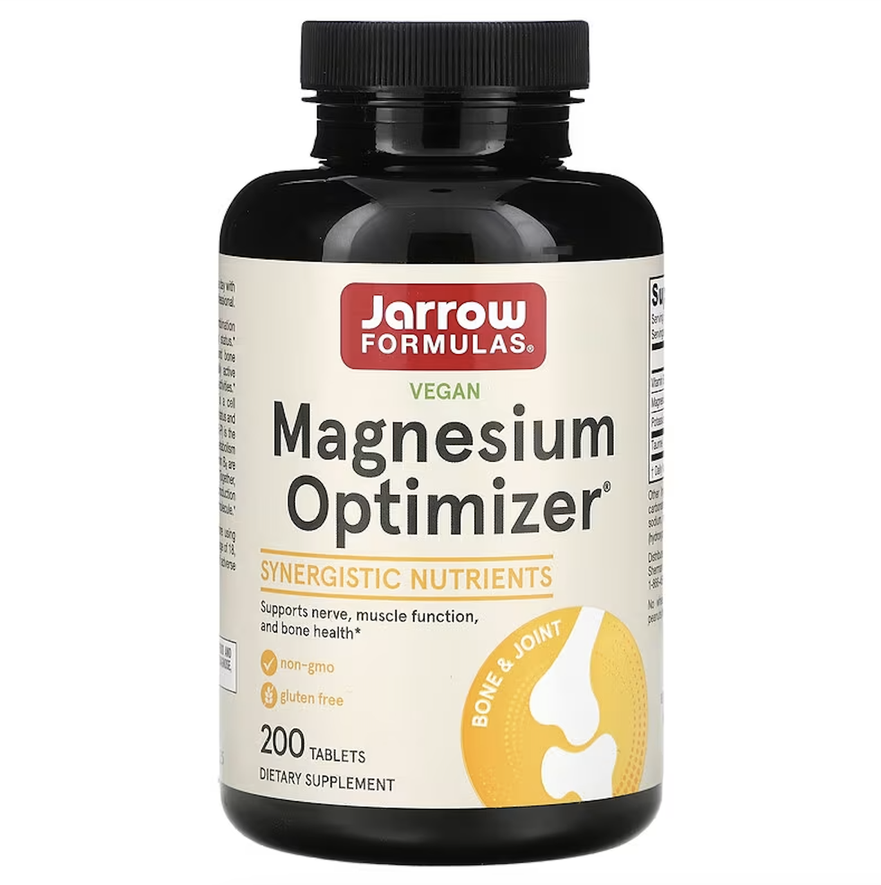Jarrow Formulas, Магній, Magnesium Optimizer, 200 таблеток
