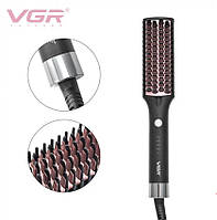 Электрическая фен щетка для волос расческа с керамическим покрытием VGR V-59O