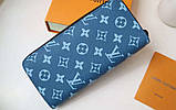 Жіночий гаманець LV (82796) Lux blue, фото 3