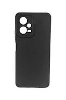 Чехол TPU Pro Camera для телефона Xiaomi Redmi Note 12 5G бампер с микрофиброй черный