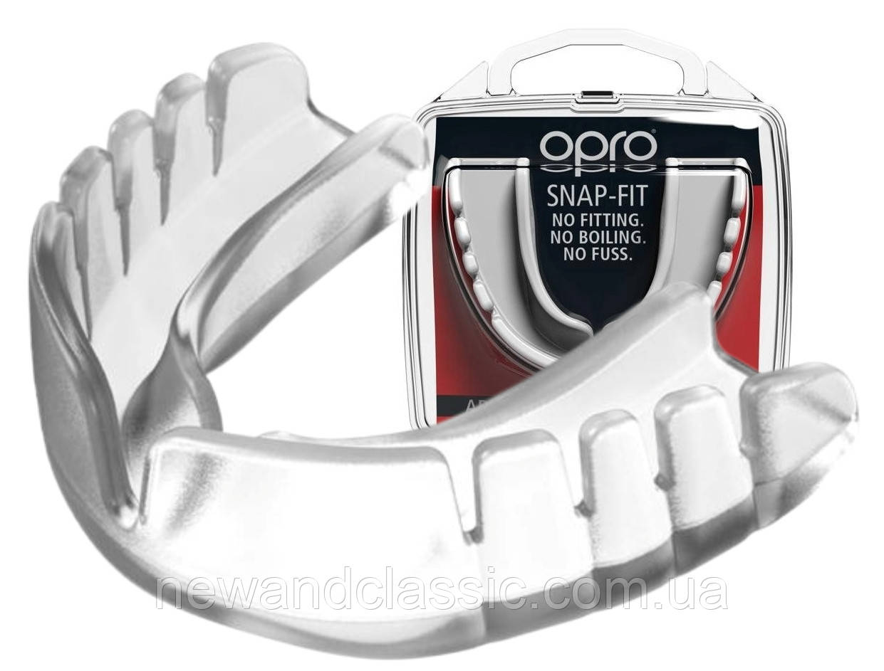 Капа OPRO Snap-Fit дитяча (вік до 11) Clear (art.002143015)