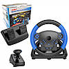 Ігрове кермо 4в1 з коробкою передач педалями гальма та газу, фото 2