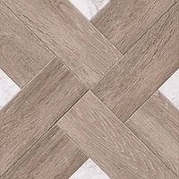 Плитка для підлоги Golden Tile Marmo Wood Cross 400х400 мм Темно-бежевий Сортна (4VН873) (1,12м2) 7 штук
