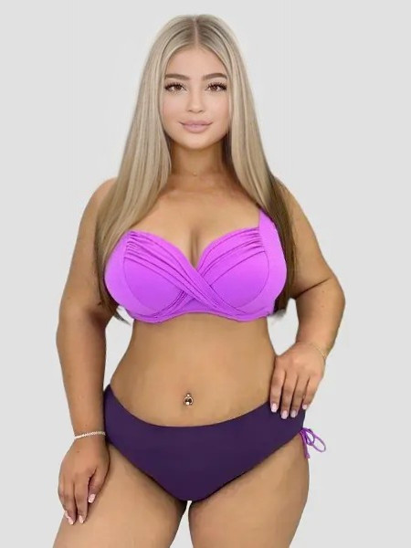 4Купальник для полных SISIANNA 51810 Кейла фиалка (В НАЛИЧИИ ТОЛЬКО  50 52 54 56 58  УКР р-ры)