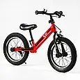 Біговел велобіг дитячий 14" дюймів Corso Lambo LB-14811 Червоний, з ручним гальмом, надувними колесами, фото 4