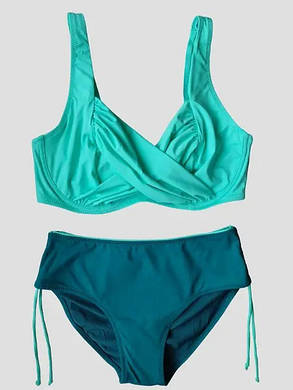 Купальник 2025 для полных SISIANNA 51810 Кейла мята (В НАЛИЧИИ ТОЛЬКО 50 52 54 56 58    УКР р-ры), фото 1