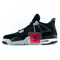 Мужские / женские кроссовки Nike Air Jordan 4 Retro SE Black Canvas черные кроссовки найк аир джордан 4 канвас