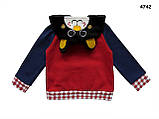 Тепла кофта Кіт для хлопчика. 80 см, фото 3