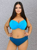 4Купальник для полных SISIANNA 51810 Кейла мята(В НАЛИЧИИ ТОЛЬКО 50 52 54 56 УКР р-ры), фото 2