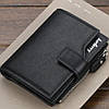 Чоловічий гаманець Baellerry Business Mini (12х9,5х2см), Чорний / Класичне портмоне для чоловіків, фото 2