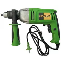 Потужна електродриль із регулюванням обертів Procraft PS-1650, Дриль ударний мережевий Procraft 1650 Вт