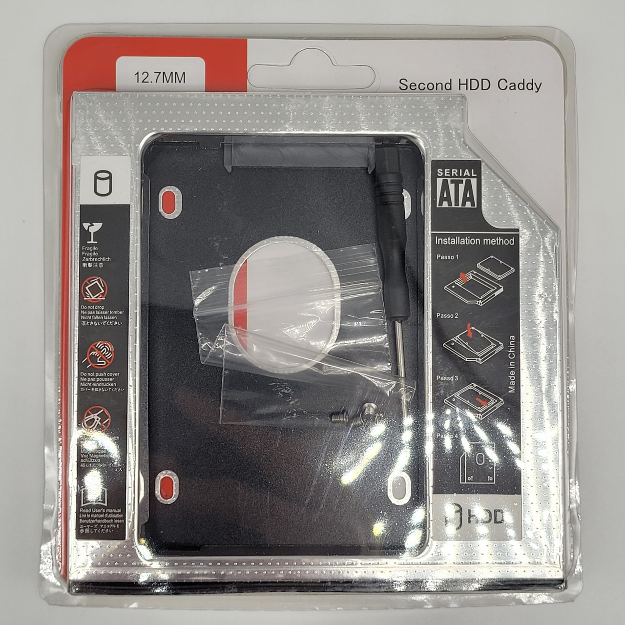 Карман-адаптер, фрейм-перехідник Maiwo для підключення 2.5" HDD/SSD SATA 3.0 12.7мм (NSTOR-12)