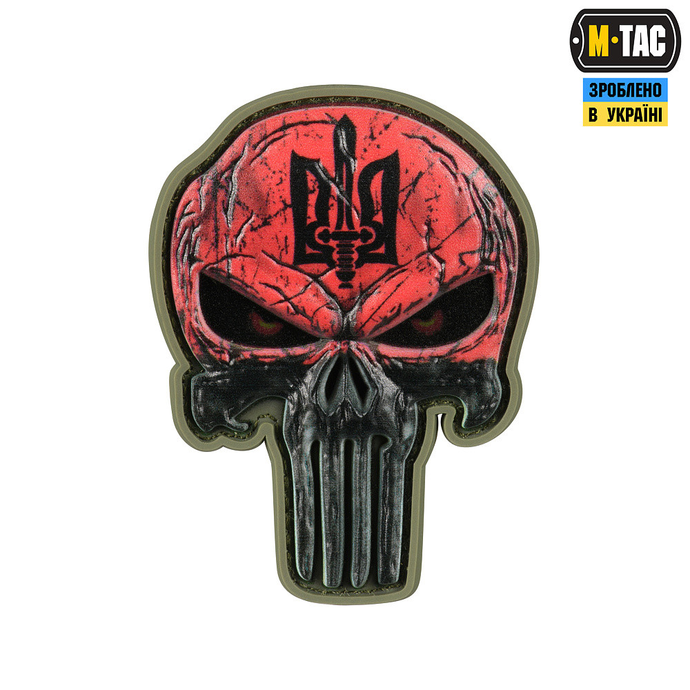 Нашивка Punisher Червоний Large