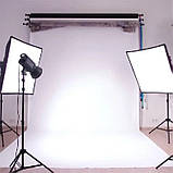 Студійний фон для фото вініловий 1.60 х 3.0 м. білий,матовий., фото 2