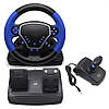 Ігрове кермо 4в1 з коробкою передач педалями гальма та газу, фото 7