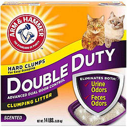 Arm&Hammer Double Duty Clumping Litter - Наповнювач для котячого туалету "Подвійне навантаження", 6.35 кг