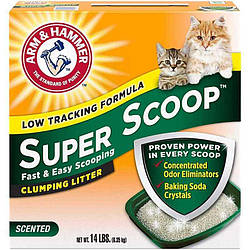 Arm&Hammer Super Scoop Clumping Litter Fresh Scent - Наповнювач для котячого туалету, з ароматизатором 9.07 кг