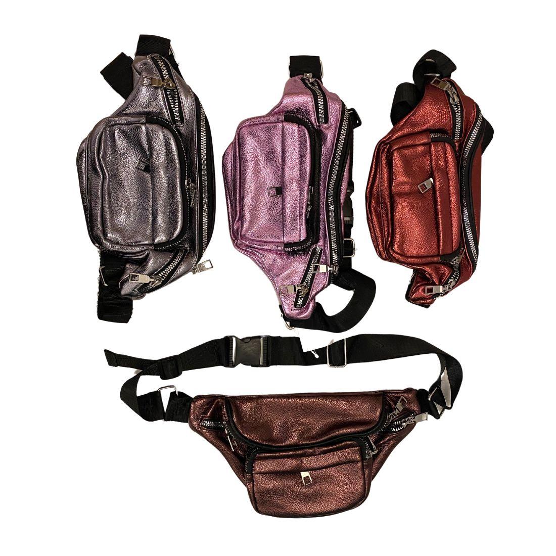 1820 Сумка бананка з трьома відділеннями, в наявності 4 кольори, фото 1