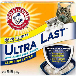 Arm&Hammer Ultra Last Clumping Litter-Наповнювач для котячого туалету,з нейтралізатором запахів 9.07 кг