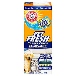 Arm&Hammer (Арм Хаммер) Pet Fresh Освіжувач для прибирання шерсті, килимів та приміщень, у вигляді порошку 850 гр