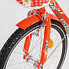 Велосипед 18" дюймів 2-колісний SOFIA-N 18-3, ручне гальмо, корзинка, дзвіночок, дод. колеса, багажник, фото 6