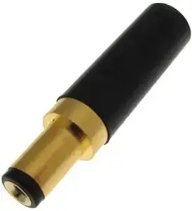 Штекер, роз'єм DC, вилка адаптера живлення із золотим покриттям, 5.5*2.5, фото 2