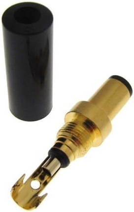 Штекер, роз'єм DC, вилка адаптера живлення із золотим покриттям, 5.5*2.5, фото 3