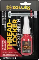 Фиксатор резьбовых соединений Threadlocker красный 10г BFS-6 Zollex