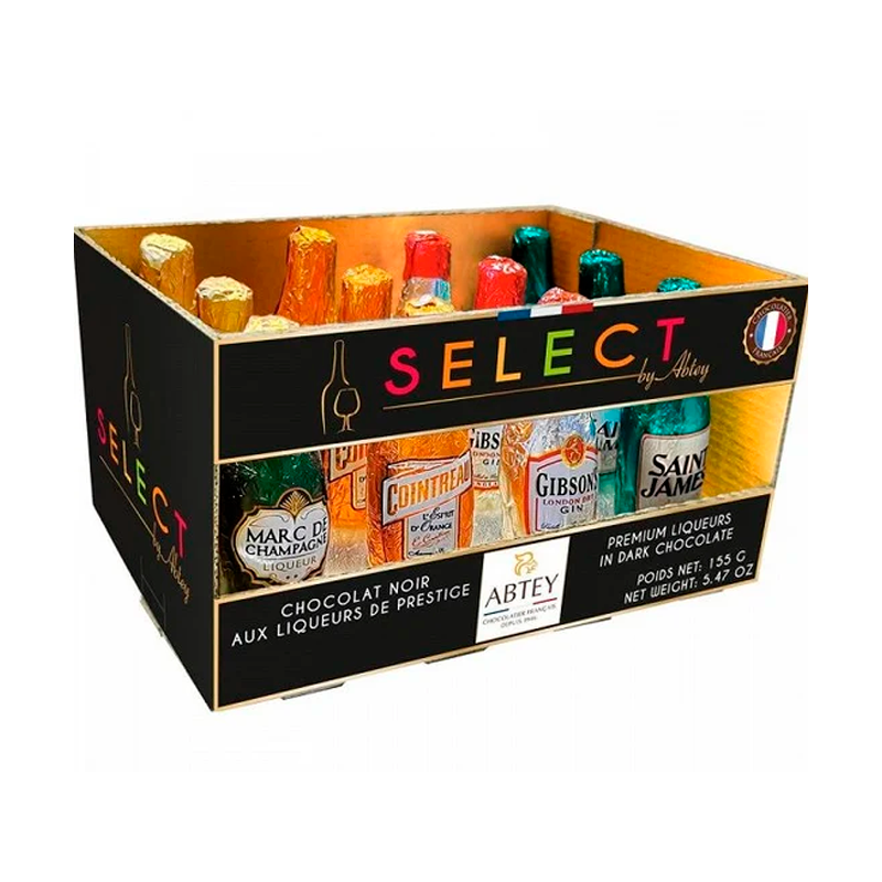 Шоколадні цукерки з алкоголем Abtey Select 155 гр. Франція