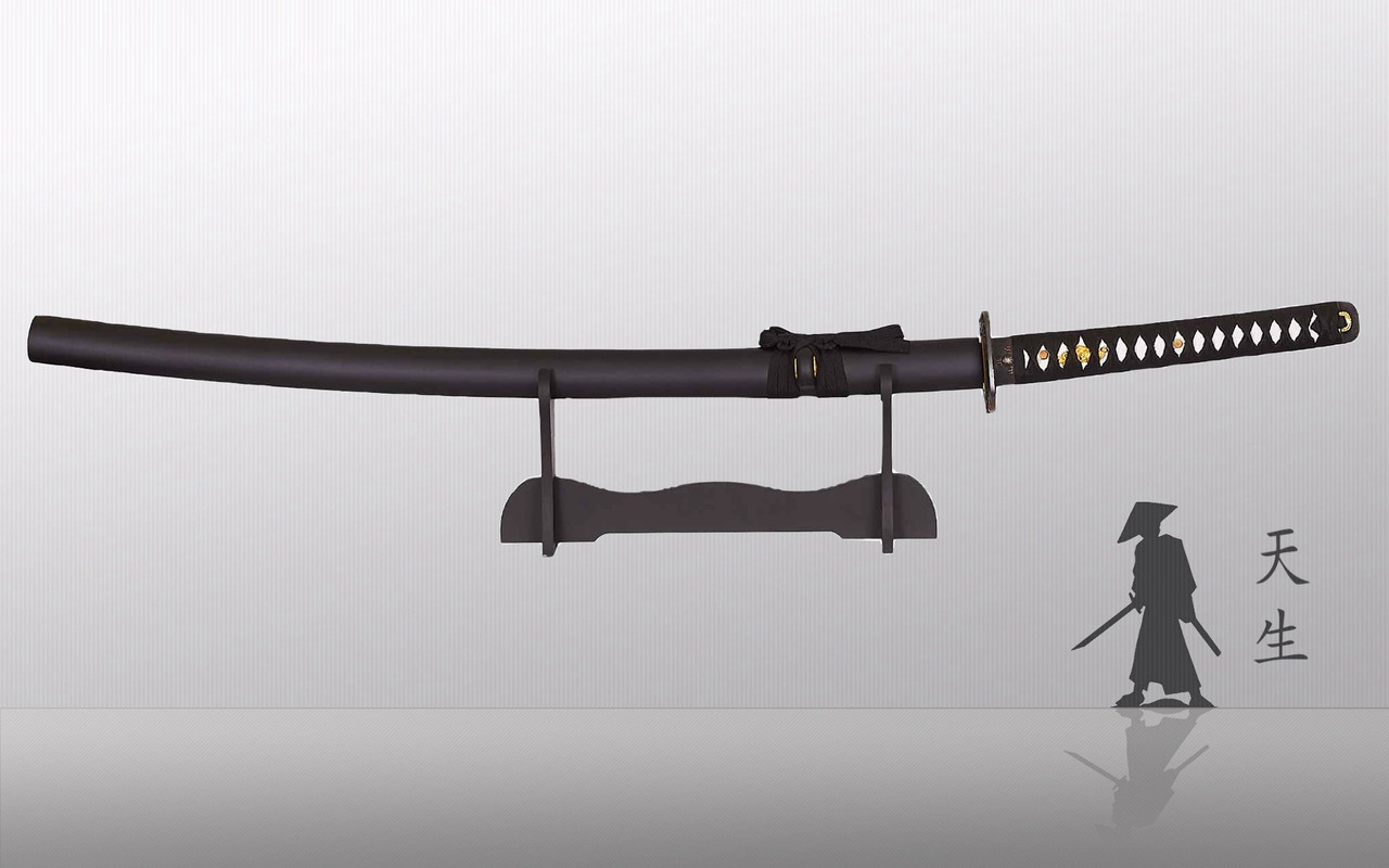 Самурайський меч Катана DARK RIKUGUN KATANA на підставці