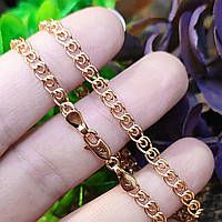 Ланцюжок xuping 3.5мм 50см медчичне золото позолота 18К лав ц787