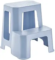 Табурет ступенька пластиковый большой-голубой 427*442*442 мм HERCULES TWO STEP TALL STOOL