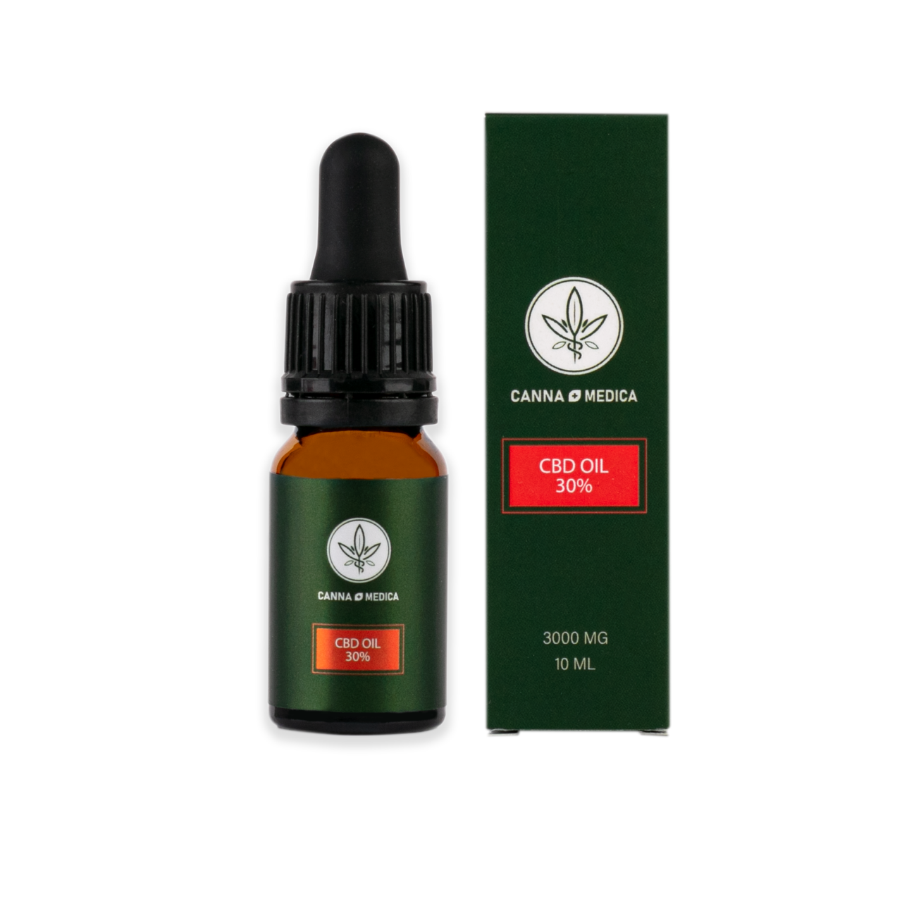 Олія CBD 30 % (3000 мг) • 10 мл Cannamedica 🧘‍♀️🌿, фото 1
