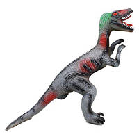 Динозавр резиновый "Велоцераптор", серый 694